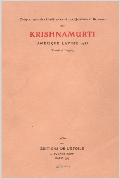 CompteRenduDesConferencesEtDesQuestionsEtReponsesParKrishnamurtiAmeriqueLatine2