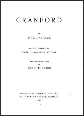 CranfordElizabethGaskell5