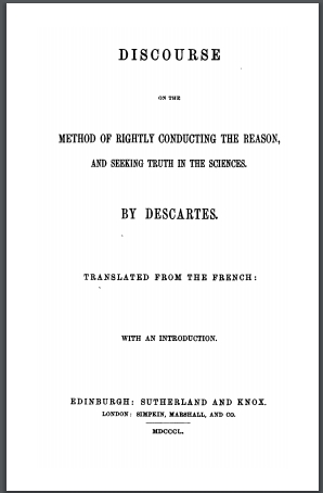 DiscourseonthemethodRenDescartes0