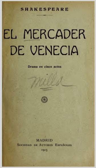 ElMercaderDeVeneciaWilliamShakespeare0