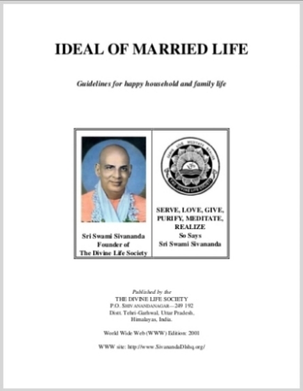 IdealOfMarriedLifeSriSwamiSivananda12
