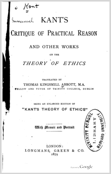 KantsCritiqueOfPracticalReasonAndOtherWorksImmanuelKant2