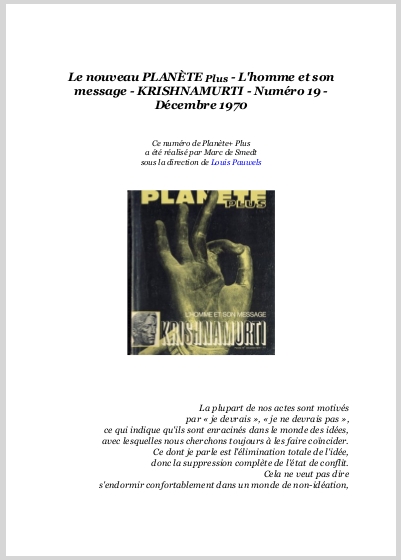 LHommeEtSonMessageJidduKrishnamurti21