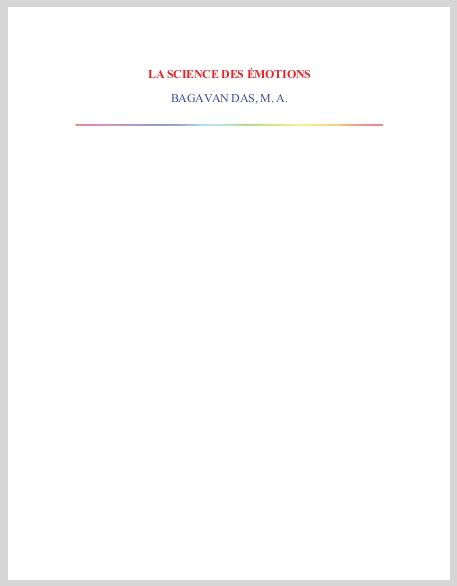 LaScienceDesEmotionsBagavanDasMATranslationTheScienceOfTheEmotions0