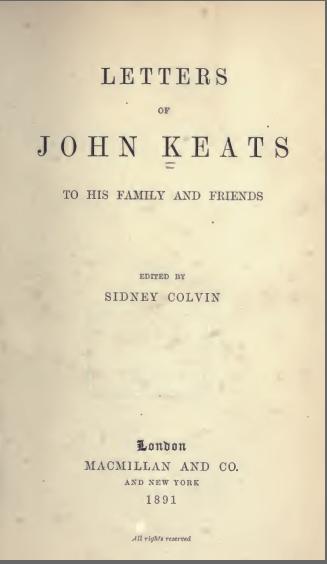 LettersofJohnKeatstohisFamilyandFriends4