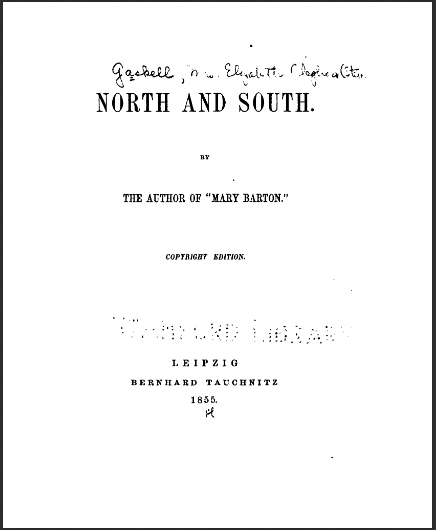 NorthAndSouthElizabethCleghornGaskell3