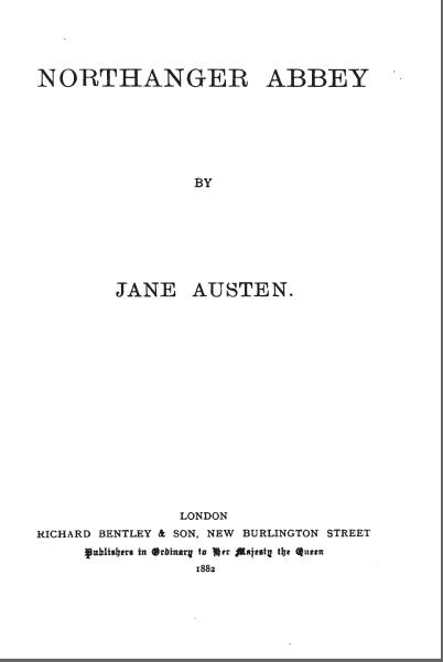 NorthangerAbbeyJaneAusten5