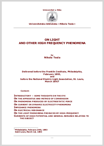 OnLightAndOtherHighFrequencyPhenomenaNikolaTesla1
