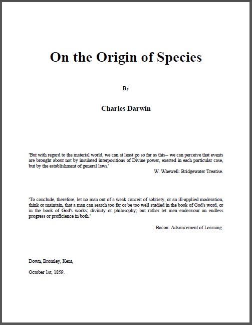 OnTheOriginOfSpeciesCharlesDarwin1