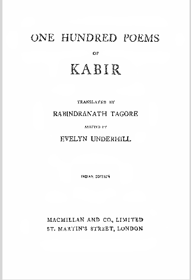 OneHundredPoemsKabirRabindranathTagore2