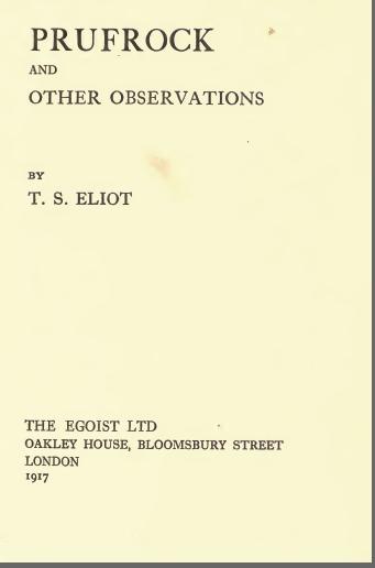 PrufrockAndOtherObservationsTSEliot1