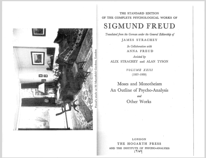 SigmundFreudVolume23MosesAndMonotheism0