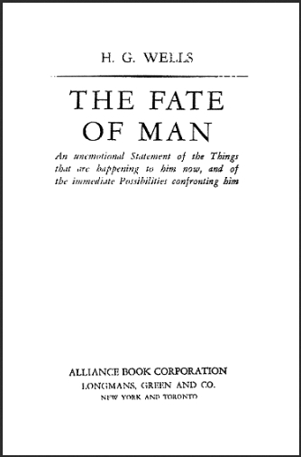 TheFateOfManHerbertGeorgeWells1