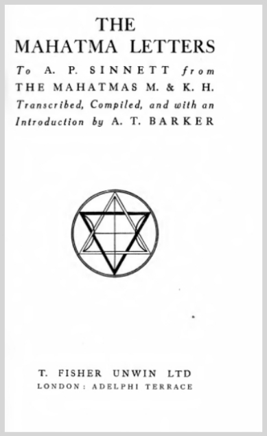 TheMahatmaLettersToAPSinnettAlfredTrevorBarker0