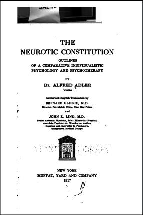 TheNeuroticConstitutionAlfredAdler0
