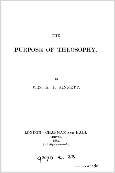 ThePurposeOfTheosophyMrsAPSinnettPatienceEdensorSinnett0