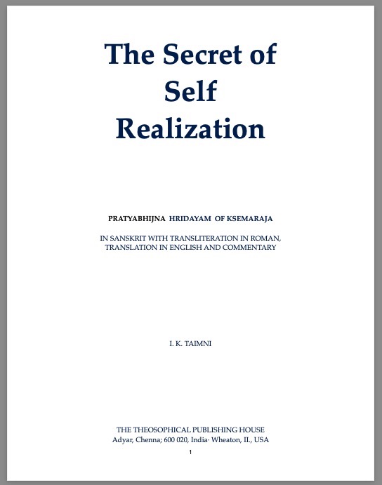 TheSecretOfSelfRealizationIKTaimni0