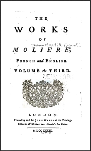 TheWorksOfMolireFrenchAndEnglishVolumeTheThirdMolire0